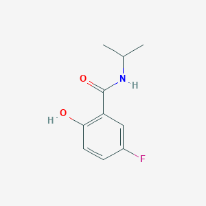 molecular formula C10H12FNO2 B10844755 5-Fluoro-2-hydroxy-N-isopropyl-benzamide 