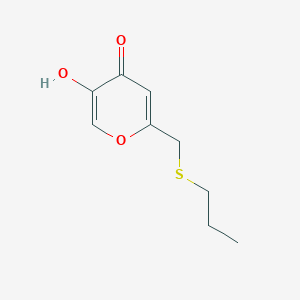 5-hydroxy-2-(propylthiomethyl)-4H-pyran-4-one