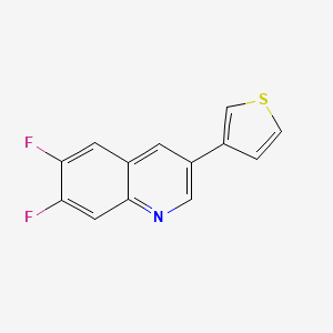 6,7-Difluoro-3-thiophen-3-yl-quinoline