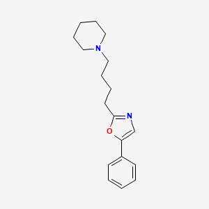 molecular formula C18H24N2O B10844874 5-Phenyl-2-(4-(piperidin-1-yl)butyl)oxazole 