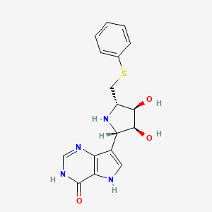 molecular formula C17H18N4O3S B10844880 5''-phenylthio-ImmH 