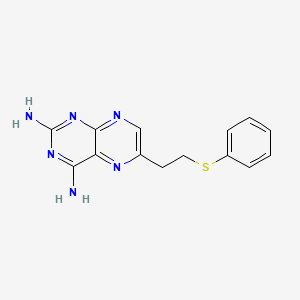 6-(2-Phenylsulfanylethyl)pteridine-2,4-diamine