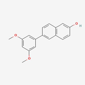 molecular formula C18H16O3 B10844931 6-(3,5-Dimethoxy-phenyl)-naphthalen-2-ol 