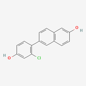 6-(2-Chloro-4-hydroxy-phenyl)-naphthalen-2-ol