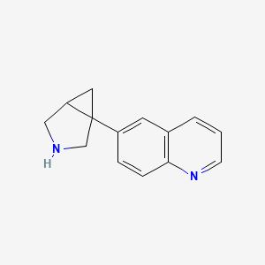 molecular formula C14H14N2 B10844942 6-(3-Aza-bicyclo[3.1.0]hexan-1-yl)quinoline 