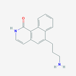 molecular formula C16H16N2O B10844956 6-(3-aminopropyl)benzo[h]isoquinolin-1(2H)-one 