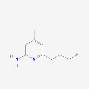 6-(3-Fluoropropyl)-4-methylpyridin-2-amine