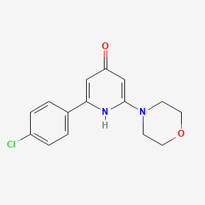 6-(4-Chlorophenyl)-2-morpholin-4-ylpyridin-4-ol