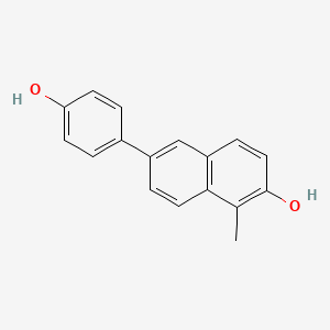 6-(4-Hydroxy-phenyl)-1-methyl-naphthalen-2-ol