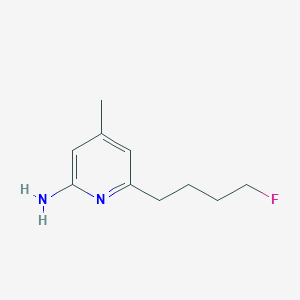 6-(4-Fluorobutyl)-4-methylpyridin-2-amine