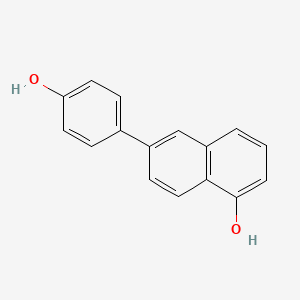 molecular formula C16H12O2 B10845040 6-(4-Hydroxyphenyl)-1-naphthol 