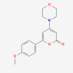 6-(4-methoxyphenyl)-4-morpholino-2H-pyran-2-one