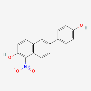 6-(4-Hydroxy-phenyl)-1-nitro-naphthalen-2-ol