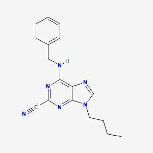 6-(benzylamino)-9-butyl-9H-purine-2-carbonitrile