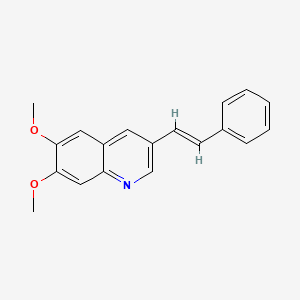 6,7-Dimethoxy-3-((E)-styryl)-quinoline