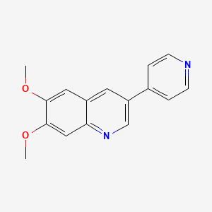 molecular formula C16H14N2O2 B10845147 6,7-Dimethoxy-3-pyridin-4-yl-quinoline 