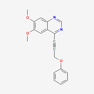 6,7-Dimethoxy-4-(3-phenoxyprop-1-ynyl)quinazoline