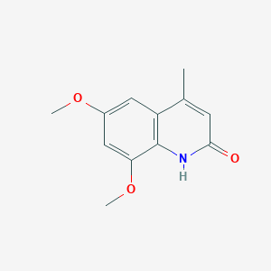 molecular formula C12H13NO3 B10845164 2(1H)-Quinolinone, 6,8-dimethoxy-4-methyl- CAS No. 249737-05-1