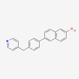 6-[4-(Pyridin-4-ylmethyl)phenyl]naphthalen-2-ol