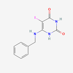 6-Benzylamino-5-iodo-1H-pyrimidine-2,4-dione