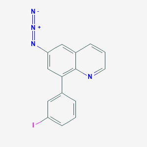 molecular formula C15H9IN4 B10845205 6-Azido-8-(3-iodo-phenyl)-quinoline 