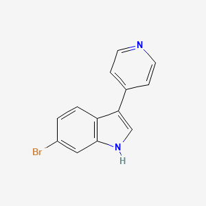 molecular formula C13H9BrN2 B10845222 6-bromo-3-(pyridin-4-yl)-1H-indole 