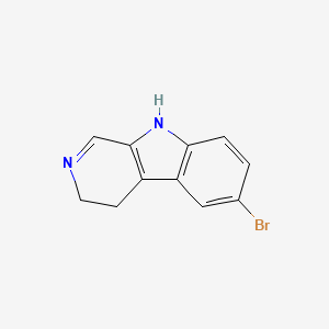 molecular formula C11H9BrN2 B10845225 6-Bromo-4,9-dihydro-3H-beta-carboline 