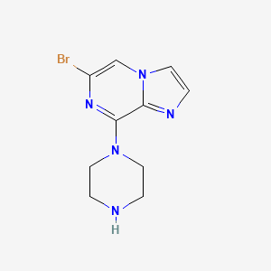 6-Bromo-8-(piperazin-1-yl)imidazo[1,2-a]pyrazine