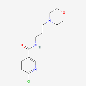 molecular formula C13H18ClN3O2 B10845244 6-Chloro-N-(3-morpholinopropyl)nicotinamide 