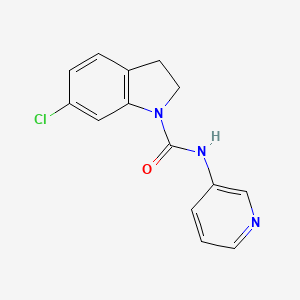 6-chloro-N-(pyridin-3-yl)indoline-1-carboxamide