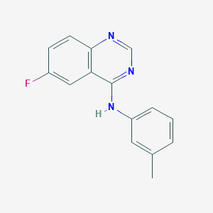 6-fluoro-N-m-tolylquinazolin-4-amine