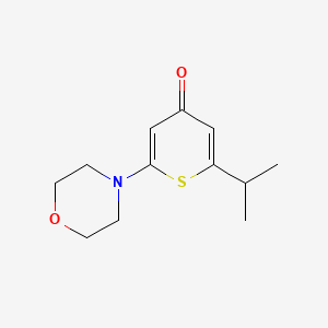 6-isopropyl-2-morpholin-4-yl-4H-thiopyran-4-one