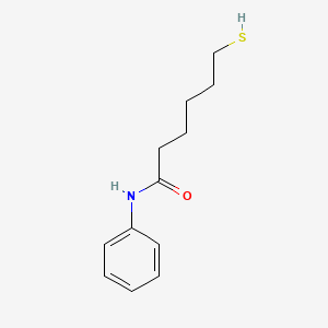 molecular formula C12H17NOS B10845330 6-Mercapto-hexanoic acid phenylamide 