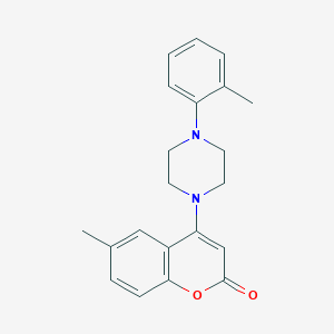 6-Methyl-4-(4-o-tolylpiperazin-1-yl)coumarin