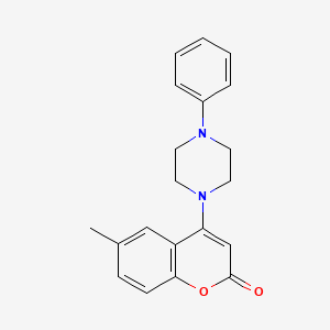 6-Methyl-4-(4-phenylpiperazin-1-yl)coumarin