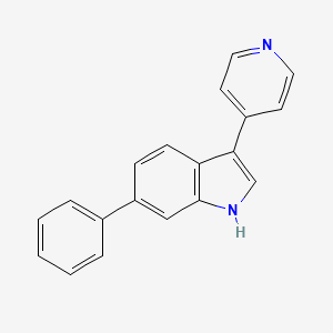 6-phenyl-3-(pyridin-4-yl)-1H-indole