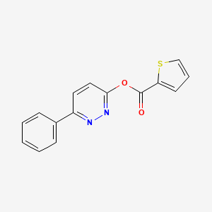 molecular formula C15H10N2O2S B10845391 6-Phenylpyridazin-3-yl thiophene-2-carboxylate 