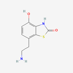 molecular formula C9H10N2O2S B10845441 7-(2-Aminoethyl)benzo[d]thiazole-2,4-diol 