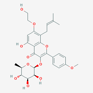 7-(2-Hydroxyethyl)-3-O-rhamnosylicariin