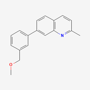 molecular formula C18H17NO B10845454 7-(3-(Methoxymethyl)phenyl)-2-methylquinoline 