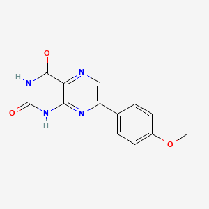 molecular formula C13H10N4O3 B10845495 7-(4-Methoxyphenyl)-2,4-pteridinediol 