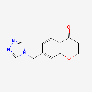 4H-1-Benzopyran-4-one, 7-(4H-1,2,4-triazol-4-ylmethyl)-