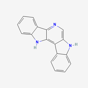 molecular formula C17H11N3 B10845509 7,12-Dihydro-5,7,12-triaza-indeno[1,2-a]fluorene 