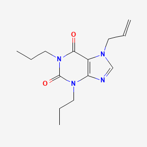 molecular formula C14H20N4O2 B10845517 7-Allyl-1,3-dipropyl-3,7-dihydro-purine-2,6-dione 