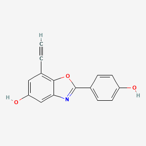 7-Ethynyl-2-(4-hydroxy-phenyl)-benzooxazol-5-ol