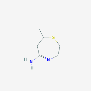 7-Methyl-[1,4]thiazepan-(5E)-ylideneamine