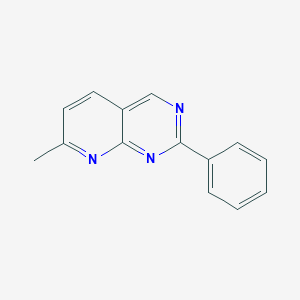 molecular formula C14H11N3 B10845627 7-Methyl-2-phenylpyrido[2,3-d]pyrimidine 