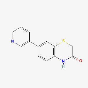 molecular formula C13H10N2OS B10845718 7-Pyridin-3-yl-2H-1,4-benzothiazin-3(4H)-one 