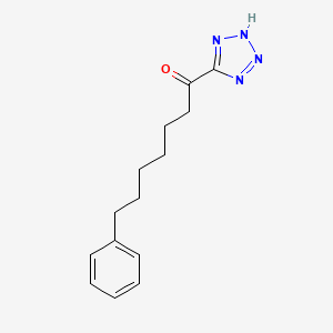 7-Phenyl-1-(2H-tetrazol-5-yl)-heptan-1-one