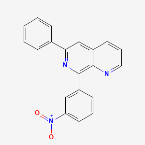 6-Phenyl-8-(3-nitrophenyl)-1,7-naphthyridine